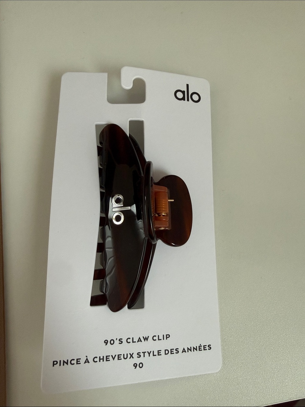 Alo 90's Tortoiseshell Claw Clip